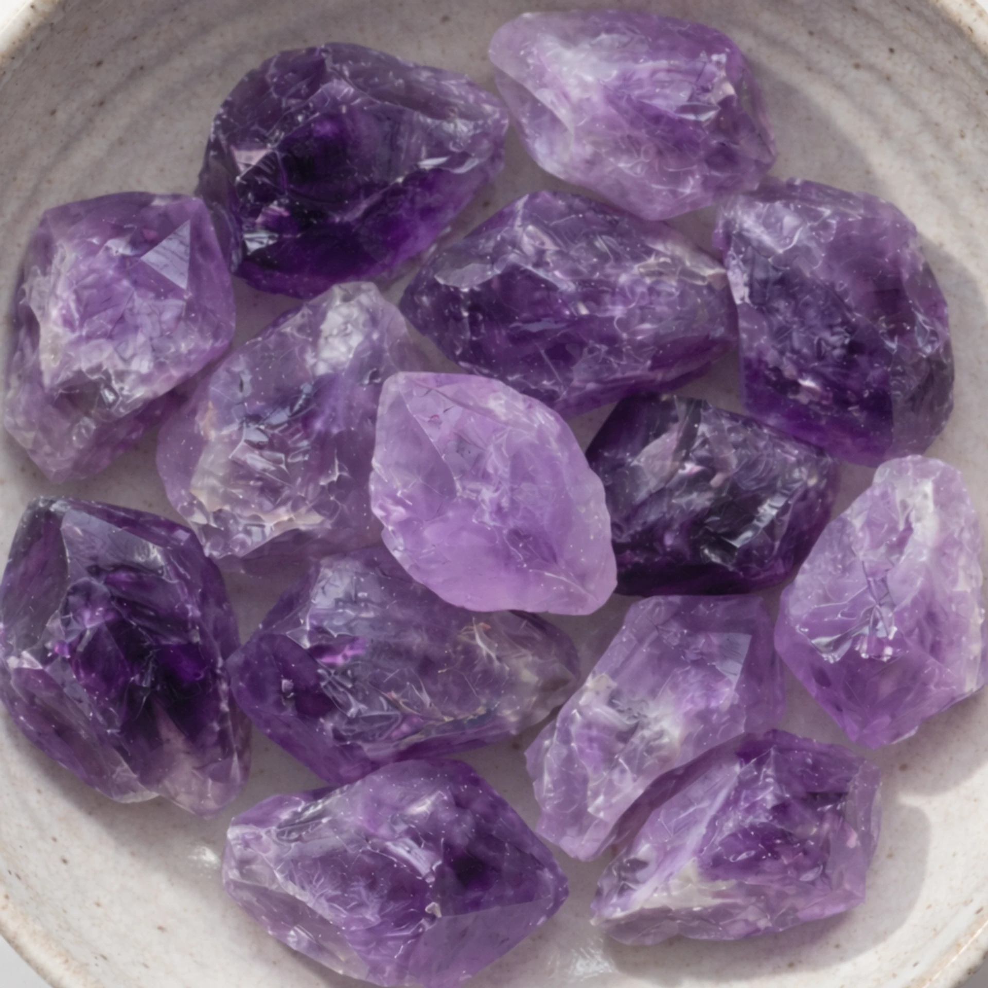Amethyst gemstone jewelry collection